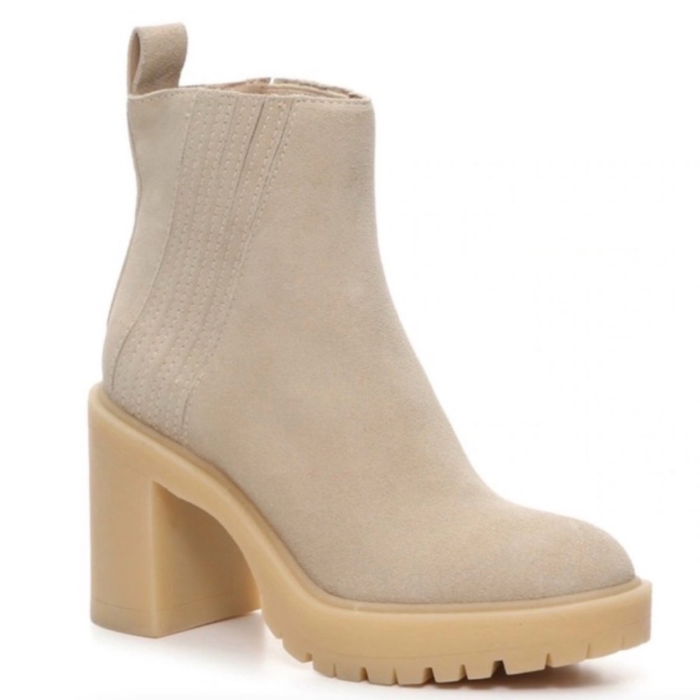 Dolce Vita Celia Cream Suede Boots